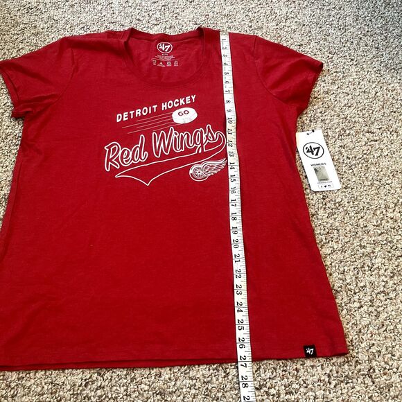 47 Womens Detroit Red Wings T-Shirt Size XL NHL Hockey Fan Tee Michigan Classic - Picture 7 of 7